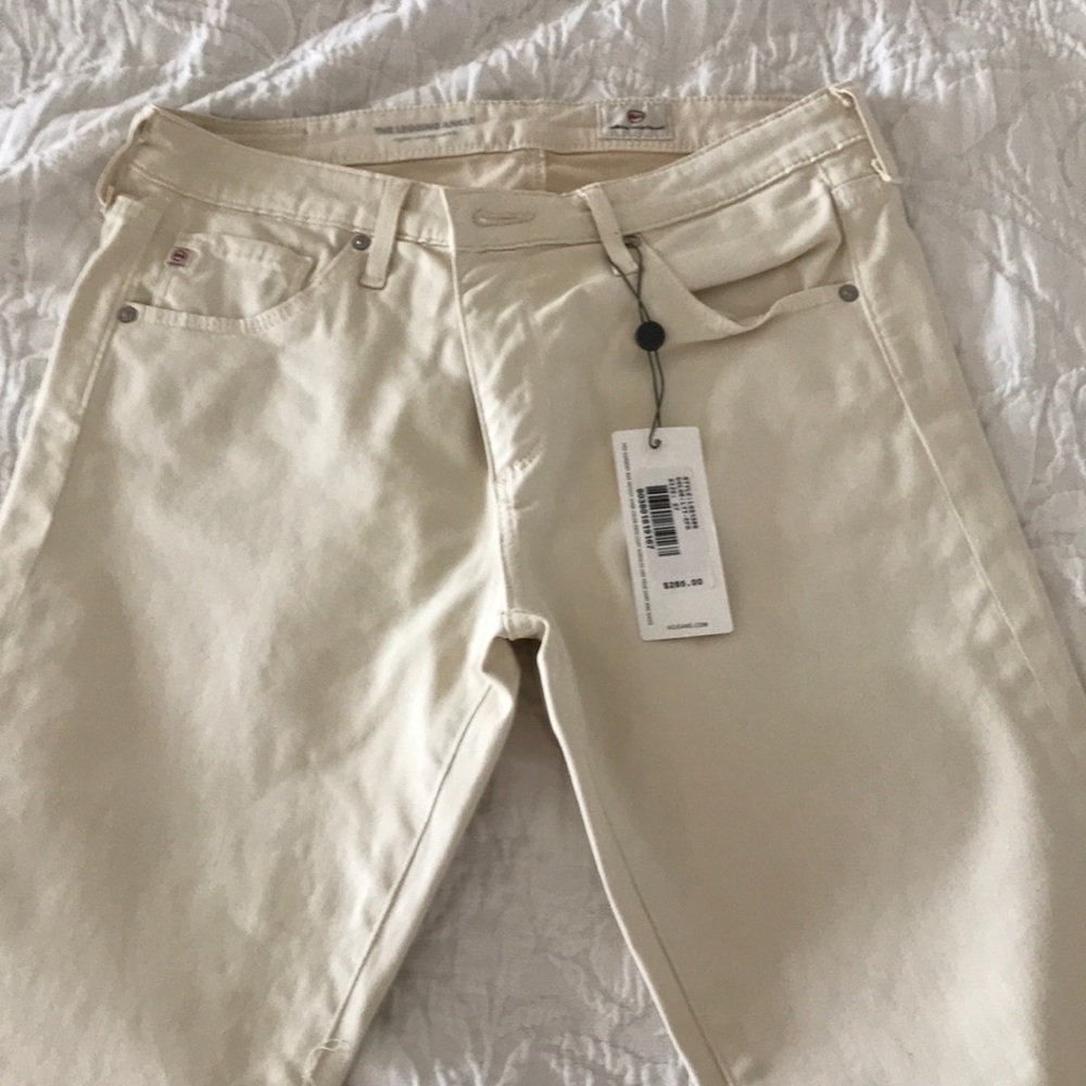AG leather skinny leggings ankle